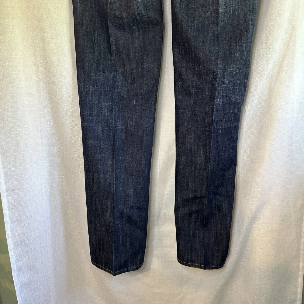 True‎ Religion Section Row Seat Jeans Men's 36 Dark Wash Straight Leg Button Fly